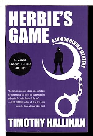 Seller image for HERBIE'S GAME: A Junior Bender Mystery. for sale by Bookfever, IOBA  (Volk & Iiams)