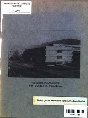 Studienordnung der pädagogischen Akademie des Bundes in Vorarlberg.