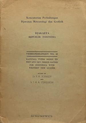 Rainfall types based on wet and dry period ratios for Indonesia with Western New Guinee