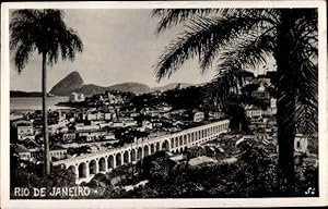 Bild des Verkufers fr Ansichtskarte / Postkarte Rio de Janeiro Brasilien, Blick auf den Ort, Carioca Aqueduct zum Verkauf von akpool GmbH