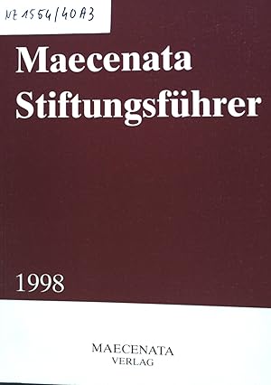 Seller image for Maecenata Stiftungsfhrer. for sale by books4less (Versandantiquariat Petra Gros GmbH & Co. KG)