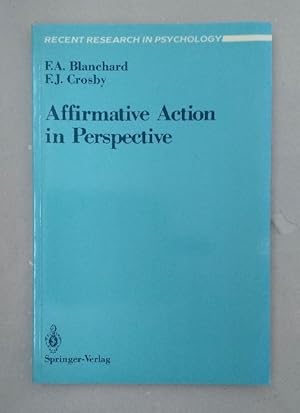 Imagen del vendedor de Affirmative Action in Perspective (Recent Research in Psychology). a la venta por Wissenschaftl. Antiquariat Th. Haker e.K