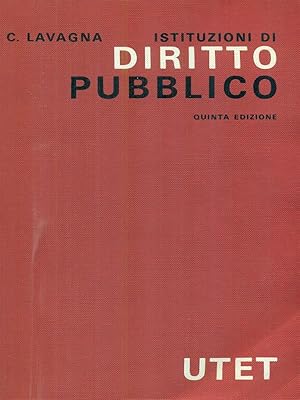 Seller image for Istituto di diritto pubblico for sale by Librodifaccia