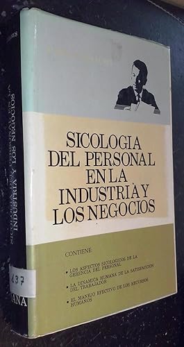 Seller image for Sicologa del personal en la industria y los negocios for sale by Librera La Candela