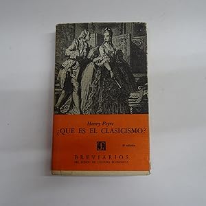 Seller image for QUE ES EL CLASICISMO? for sale by Librera J. Cintas