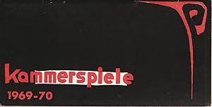 Bild des Verkufers fr Programmheft Spielplan Kammerspiele Spielzeit 1969 - 70 zum Verkauf von Programmhefte24 Schauspiel und Musiktheater der letzten 150 Jahre