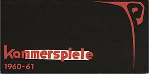 Bild des Verkufers fr Programmheft Spielplan Kammerspiele Spielzeit 1960 - 61 zum Verkauf von Programmhefte24 Schauspiel und Musiktheater der letzten 150 Jahre