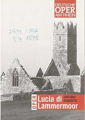 Seller image for Programmheft Gaetano Donizetti LUCIA DIE LAMMERMOOR 26. Mai 2006 Theater Duisburg for sale by Programmhefte24 Schauspiel und Musiktheater der letzten 150 Jahre