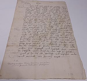 Interessante Urkunde um 1550, vorliegend in zeitgenössischer Abschrift. Betrifft Klagen von "Symo...