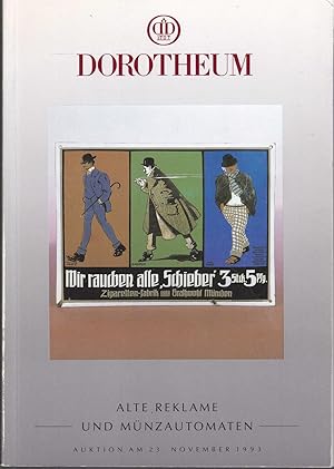 Alte Reklame und Münzautomaten - Auktionskatalog 1993