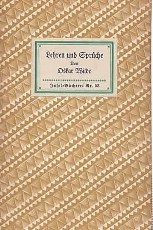 Seller image for Lehren und Sprche (IB 53). bersetzt von Franz Blei (Anmerkung). 84.-90. Tsd. for sale by Antiquariat & Buchhandlung Rose