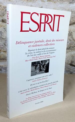 Image du vendeur pour Revue esprit : Dlinquance juvnile, droit des mineurs et violences collectives. mis en vente par Latulu