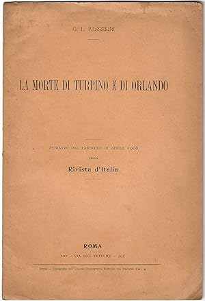 La morte di Turpino e di Orlando.