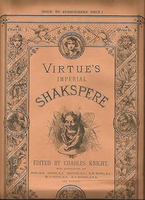 Bild des Verkufers fr Virtue's Imperial SHAKSPERE (Shakespeare) Part 13 zum Verkauf von Peter White Books