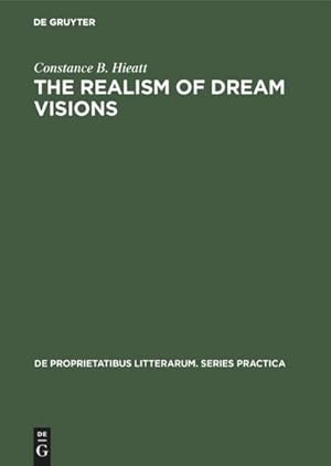 Bild des Verkufers fr The realism of dream visions zum Verkauf von BuchWeltWeit Ludwig Meier e.K.