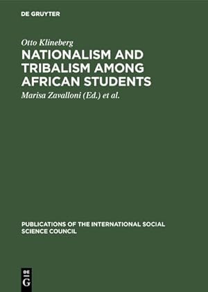 Bild des Verkufers fr Nationalism and tribalism among African students zum Verkauf von BuchWeltWeit Ludwig Meier e.K.