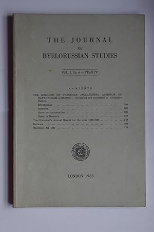 The Journal of Byelorussian StudiesVol I No 4