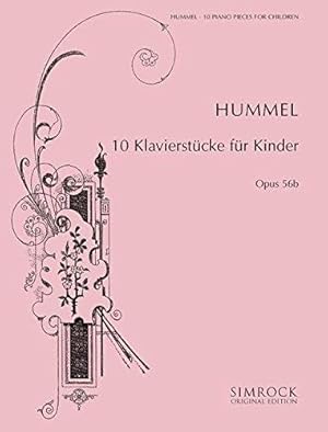 Bild des Verkufers fr 10 Klavierstucke Fur Kinder Opus 56b Piano zum Verkauf von WeBuyBooks