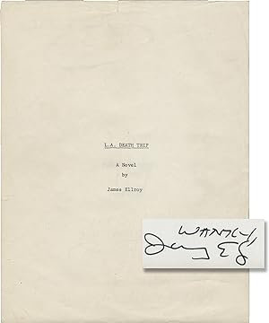 Bild des Verkufers fr Blood on the Moon [L.A. Death Trip] (Original typescript for the 1981 novel, with autograph letter signed) zum Verkauf von Royal Books, Inc., ABAA