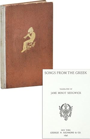 Bild des Verkufers fr Songs From the Greek zum Verkauf von Lorne Bair Rare Books, ABAA