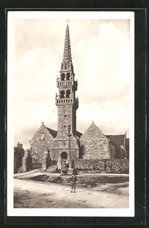 Carte postale Plouedern, L`Èglise