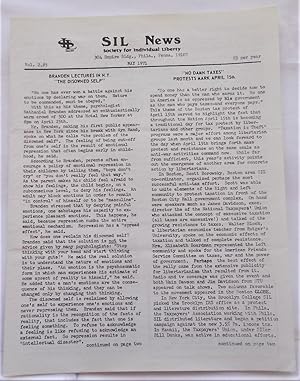 Bild des Verkufers fr SIL (Society for Individual Liberty) News (Vol. 2 #5 - May 1971) (Newsletter) zum Verkauf von Bloomsbury Books