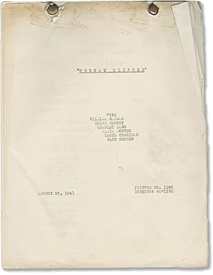 Bild des Verkufers fr Bombay Clipper (Original post-production screenplay for the 1942 film) zum Verkauf von Royal Books, Inc., ABAA