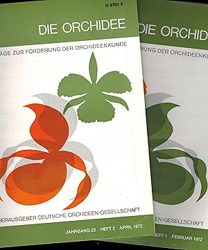 Imagen del vendedor de Die Orchidee 23.Jahrgang 1972 Heft 1 bis 6 (6 Hefte) a la venta por Clivia Mueller