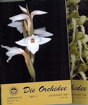 Bild des Verkufers fr Die Orchidee 50.Jahrgang 1999 Heft 1 bis 6 (6 Hefte) zum Verkauf von Clivia Mueller