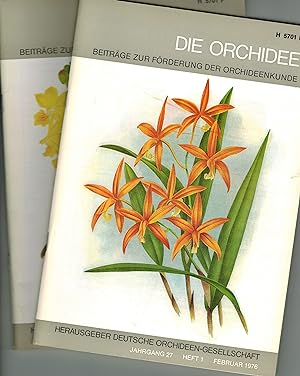 Bild des Verkufers fr Die Orchidee 27.Jahrgang 1976 Heft 1 bis 6 (6 Hefte) zum Verkauf von Clivia Mueller
