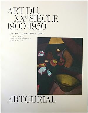 Bild des Verkufers fr Artcurial Sale 3840: Art DU XXe Siecle 1900-1950: 20 Mars 2019 zum Verkauf von PsychoBabel & Skoob Books