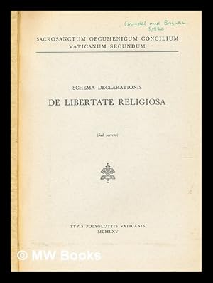 Immagine del venditore per Schema Declarationis de libertate religiosa (sub secreto) venduto da MW Books