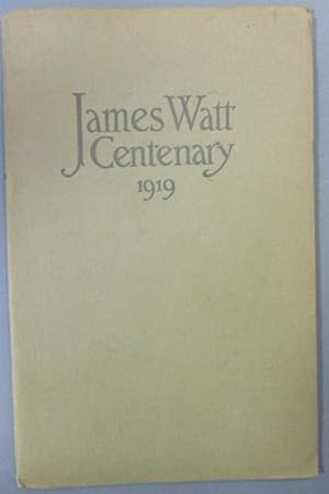 James Watt Centenary 1919