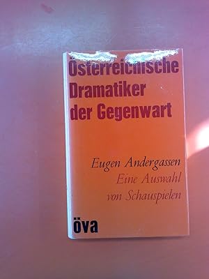 Bild des Verkufers fr sterreichische Dramatiker der Gegenwart. Eine Auswahl von Schauspielen. zum Verkauf von biblion2