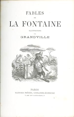 Bild des Verkufers fr Fables de La Fontaine illustrations par Grandville zum Verkauf von Libreria Antiquaria Pontremoli SRL