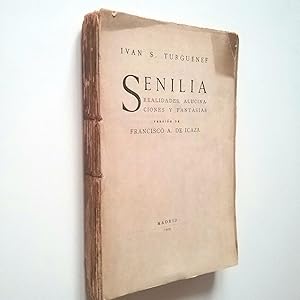 Imagen del vendedor de Senilia. Realidades, alucinaciones y fantasas a la venta por MAUTALOS LIBRERA