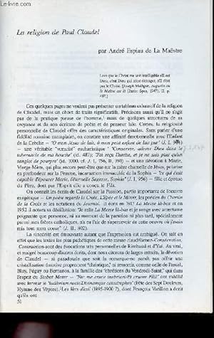 Seller image for Tir  part : La religion de Paul Claudel. for sale by Le-Livre