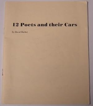 12 Poets And Their Cars; Signed