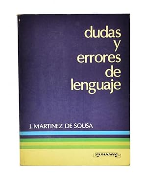 Image du vendeur pour DUDAS Y ERRORES DE LENGUAJE mis en vente par Librera Monogatari