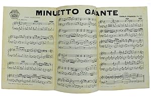 MINUETTO GALANTE. Piano conduttore. SPARTITO.: