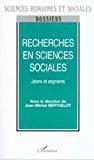 Bild des Verkufers fr Recherchers En Sciences Sociales. Jalon Et Segments zum Verkauf von RECYCLIVRE