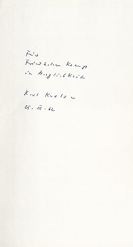 Seller image for Unsichtbare Hnde. Gedichte 1959-1962. for sale by Eberhard Kstler Autographen&Bcher oHG