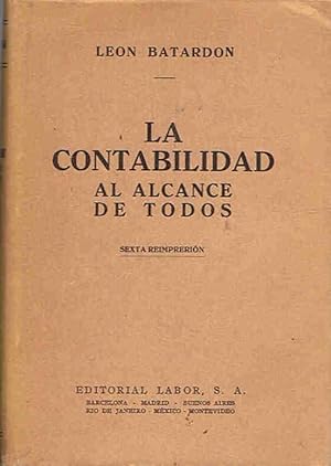 Imagen del vendedor de LA CONTABILIDAD AL ALCANCE DE TODOS a la venta por Librera Torren de Rueda