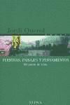 Imagen del vendedor de Personas, paisajes y pensamient. a la venta por AG Library