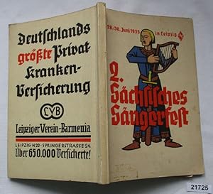 Image du vendeur pour Fest-Schrift (Festbuch) 2. Schsisches Sngerfest 28.-30. Juni 1935 mis en vente par Versandhandel fr Sammler