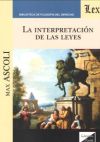 Seller image for LA INTERPRETACION DE LAS LEYES for sale by AG Library