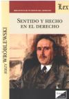 Seller image for SENTIDO Y HECHO EN EL DERECHO for sale by AG Library