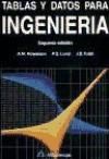 TABLAS Y DATOS PARA INGENIERÍA