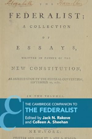 Seller image for Cambridge Companion to the Federalist for sale by GreatBookPrices