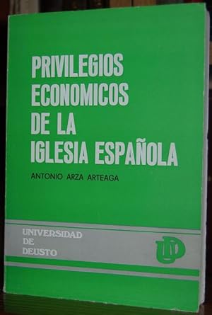 Imagen del vendedor de PRIVILEGIOS ECONOMICOS DE LA IGLESIA ESPAOLA. Los bienes eclesisticos en el concordato espaol de 1953 a la venta por Fbula Libros (Librera Jimnez-Bravo)